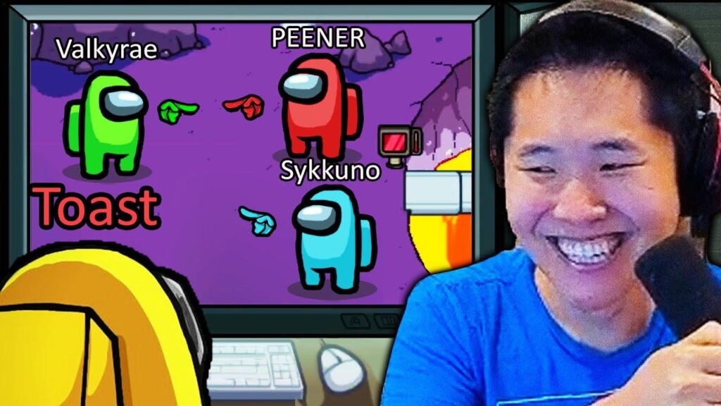 Disguised Toast Thumbnail for one of his most-watched Among Us videos