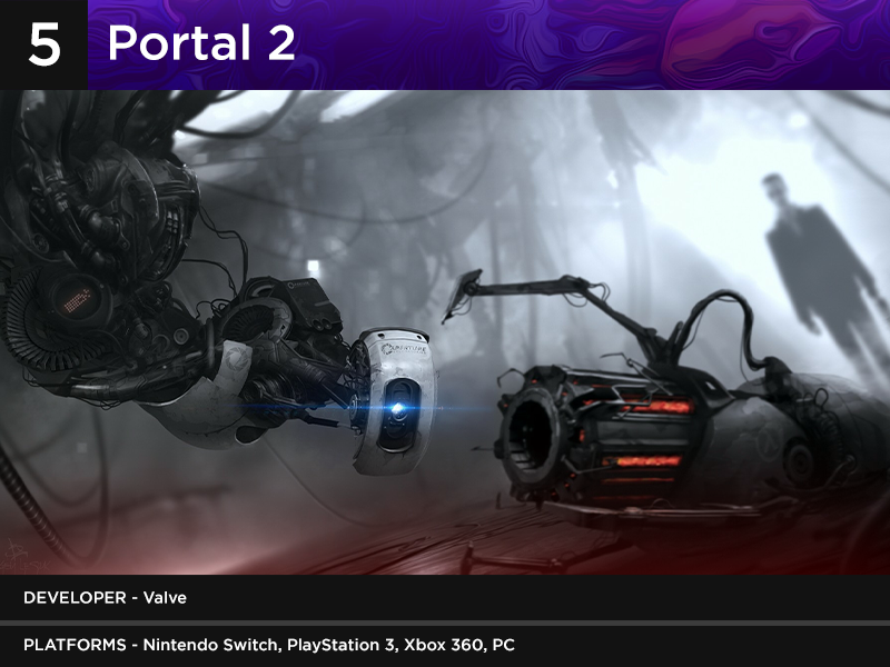 Portal 2 game poster with title information Portal 2