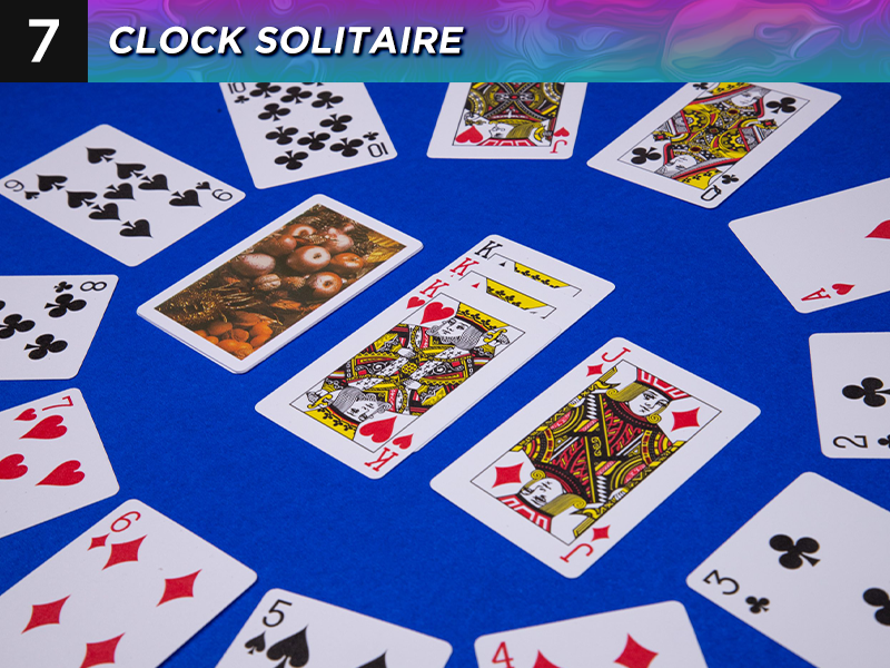 clock solitaire card game