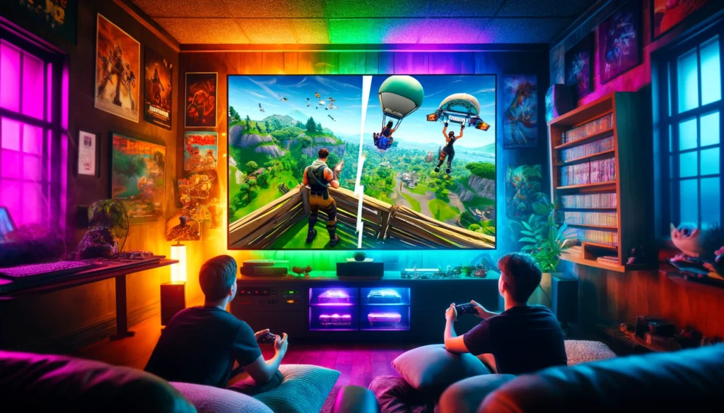 Fortnite split screen feature is available for players on PlayStation and Xbox consoles.
