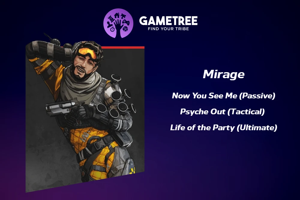 Mirage can be a nice choice in certain situations, but his abilities do not significantly impact victory.