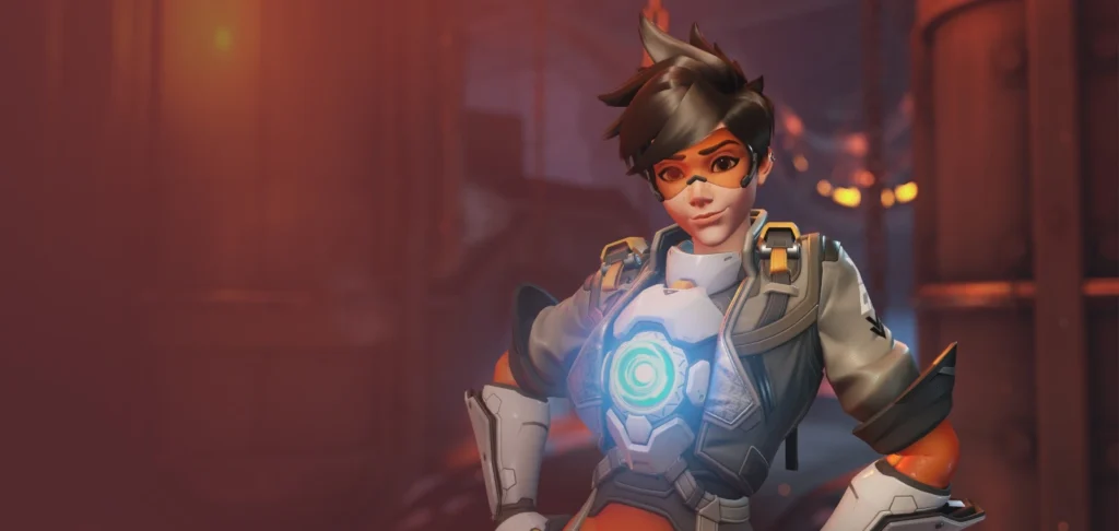 Tracer is a melee Overwatch girl character who specializes in speed and single-target damage.