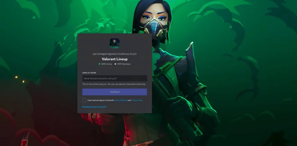 Valorant Lineup Discord page